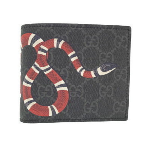 Gucci Handbags - Gucci Snake GG Supreme Wallet Bifold